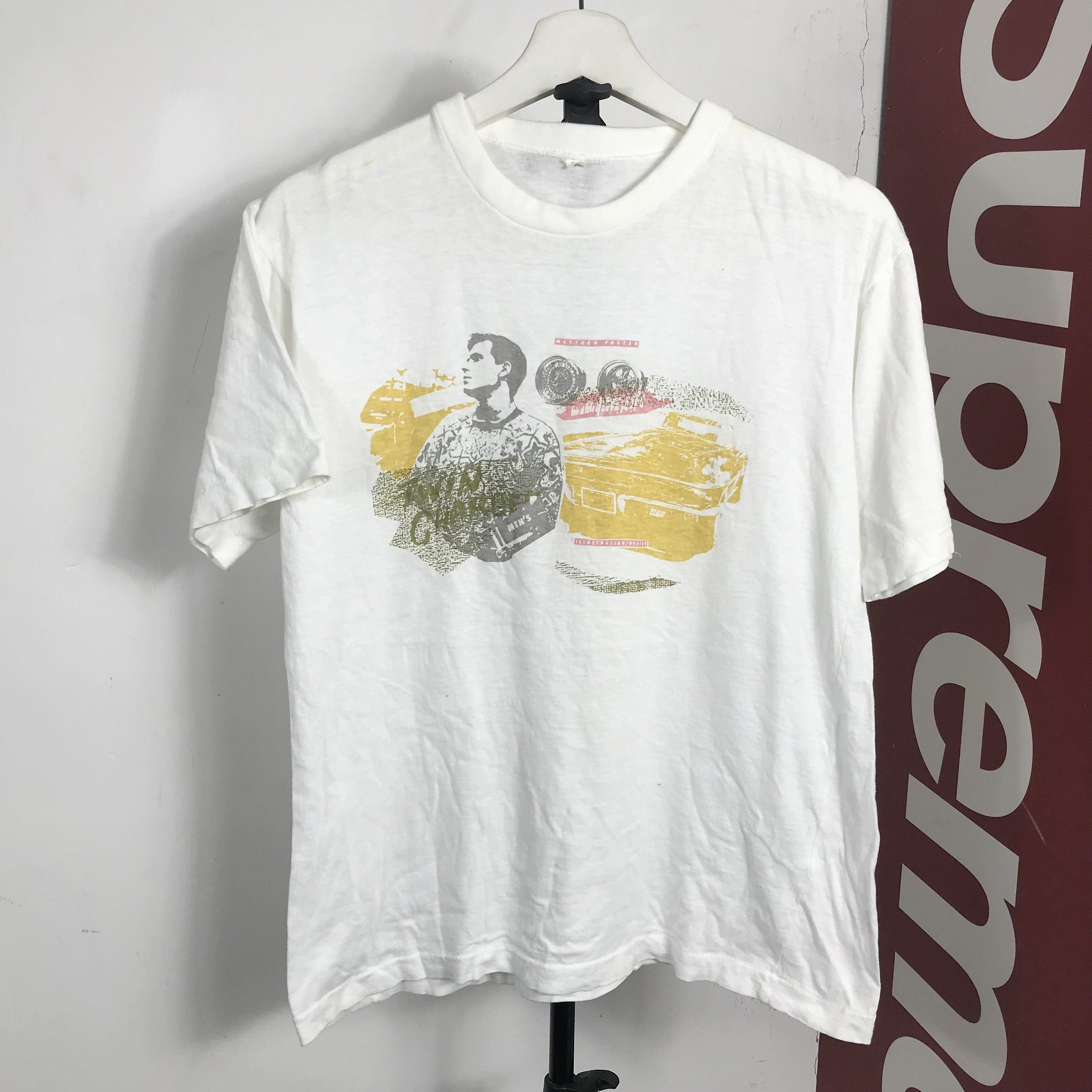 Hanes Vintage 80s matthew foster American Actor phototee shirt Size US M / EU 48-50 / 2 - 1 Thumbnail