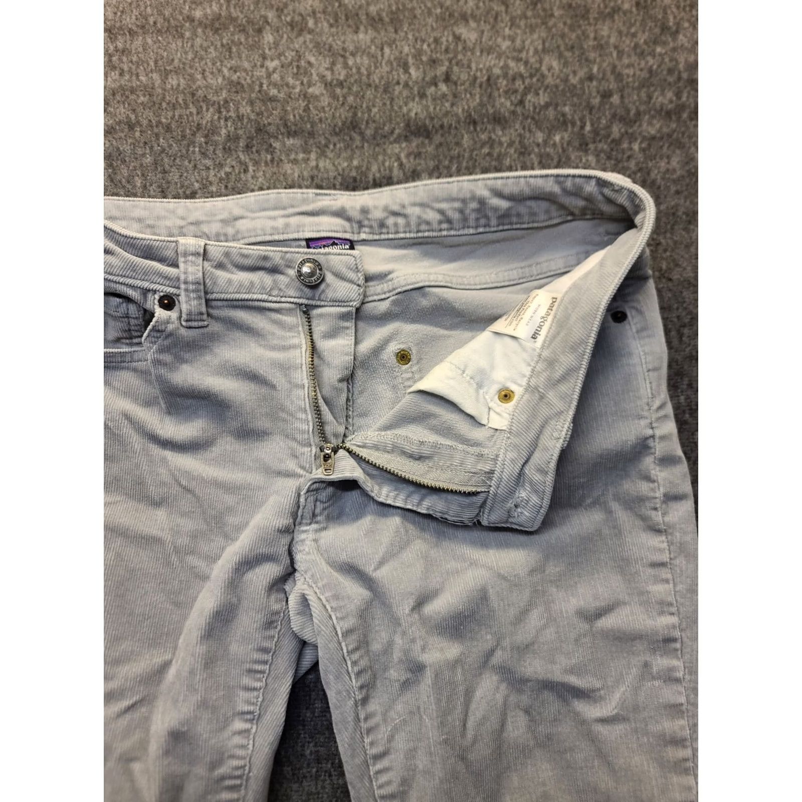 Patagonia Patagonia Pants Womens 29x31 Corduroy Slim Fit Mid Rise Everyday Gray Cotton Spandex Size 29" - 7 Thumbnail