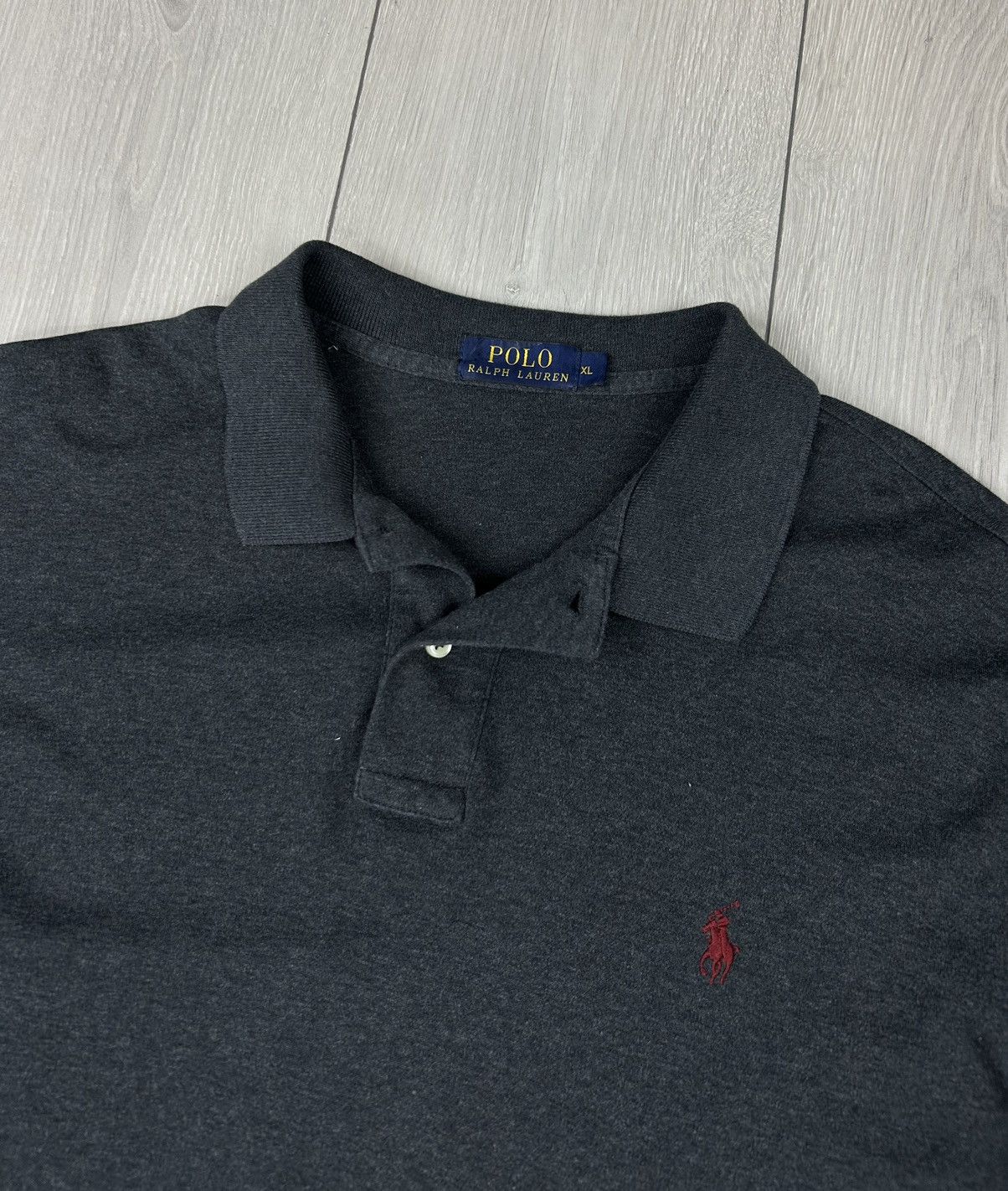 Polo Ralph Lauren Polo Ralph Lauren Rugby Polo Long Sleeve Grey Size XL Size US XL / EU 56 / 4 - 4 Thumbnail