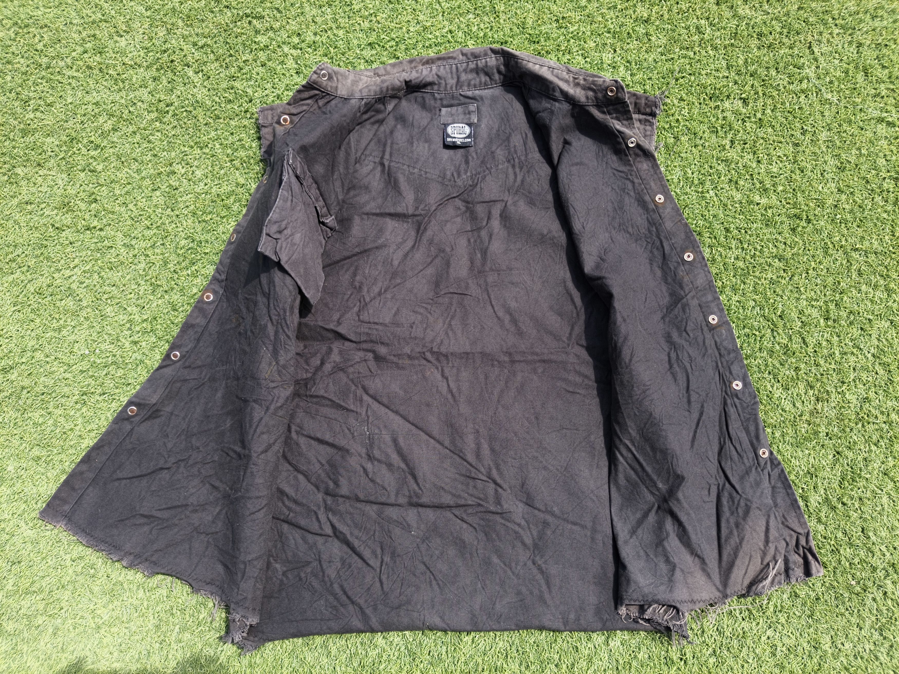 Band Tees Trashed Spiral Direct Rock Metal Skeleton Sleeveless Jacket Size US XL / EU 56 / 4 - 12 Thumbnail