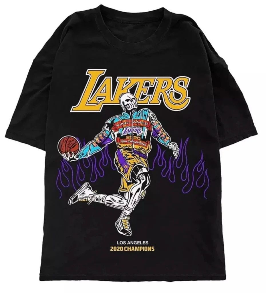 Warren Lotas 2020 Warren Lotas KING JAMES CHAMP Tee Black Lakers Lebron Size US XL / EU 56 / 4 - 1 Thumbnail