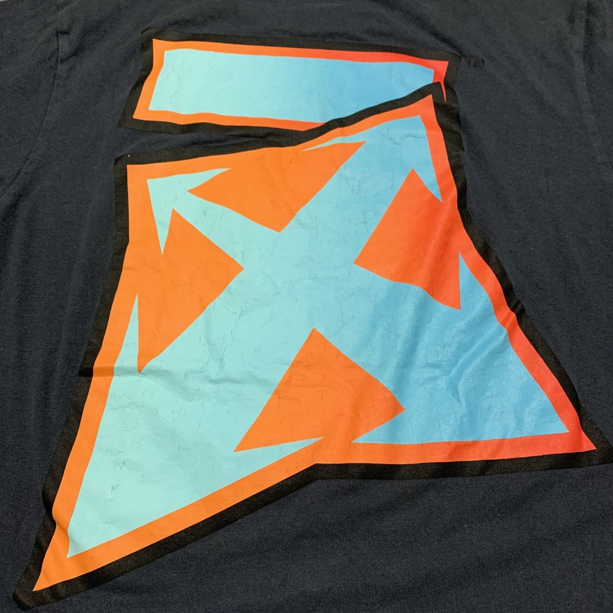 Off-White Off White Medium Thunder Arrows Charcoal Tee Virgil Abloh Size US M / EU 48-50 / 2 - 3 Thumbnail