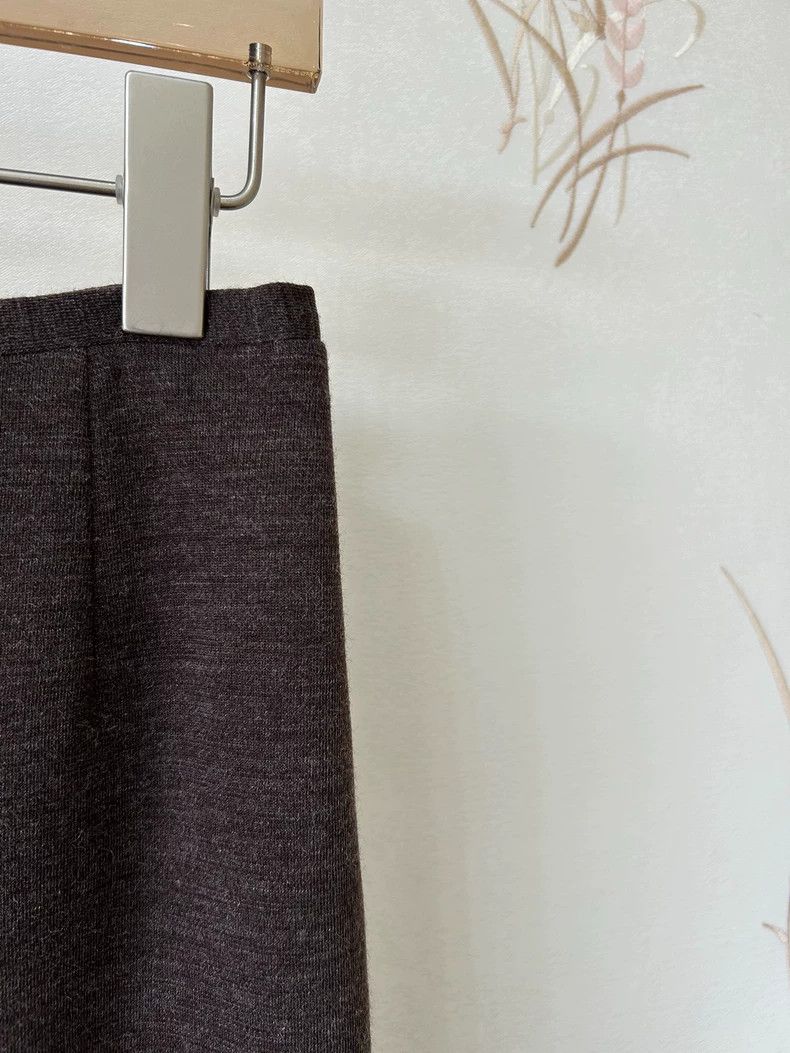 Loro Piana LORO PIANA Brown wool skirt Size 26" / US 2 / IT 38 - 3 Thumbnail