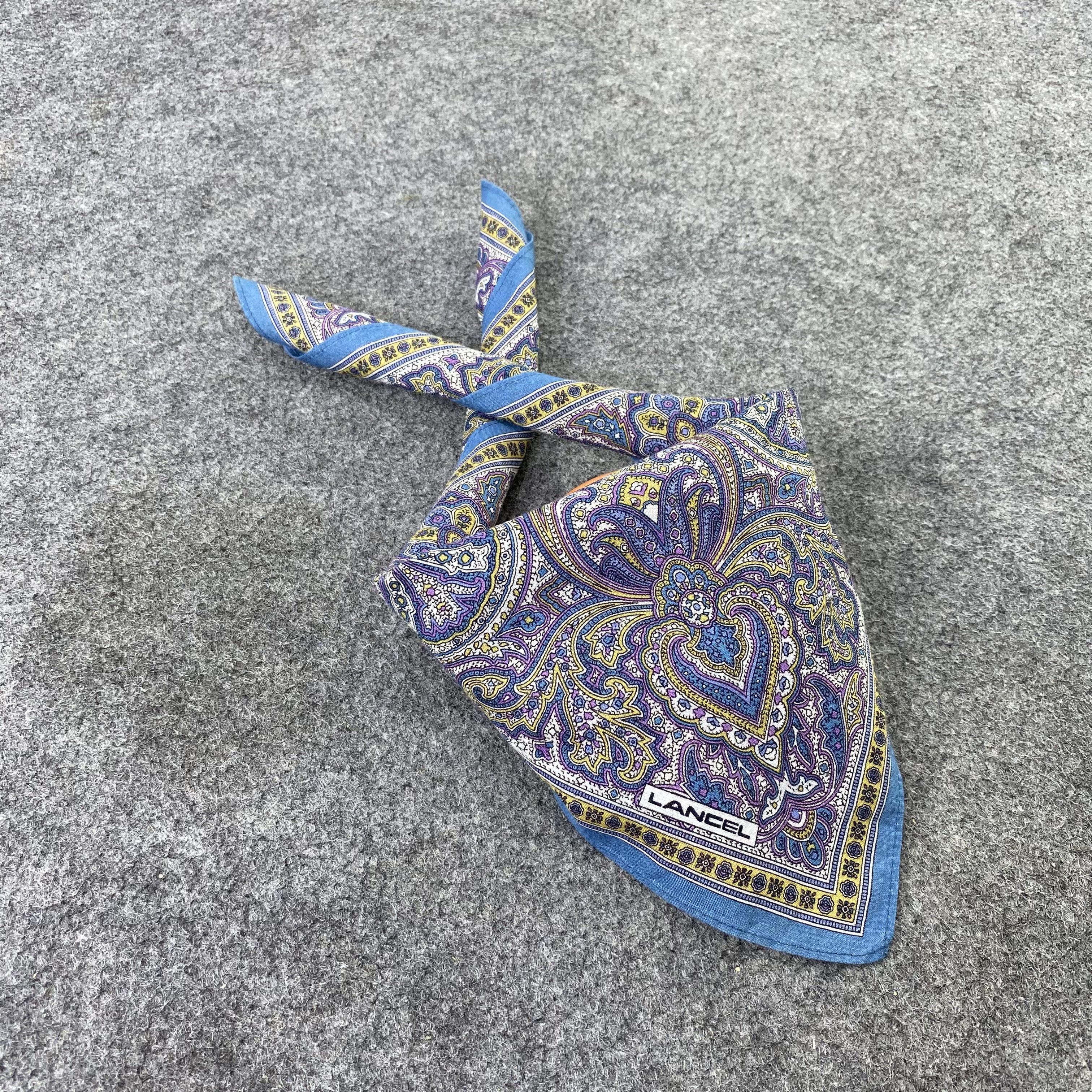 Lancel Lancel Paislee Handkerchief / Bandana / Neckerchief -B543 Size ONE SIZE - 1 Thumbnail