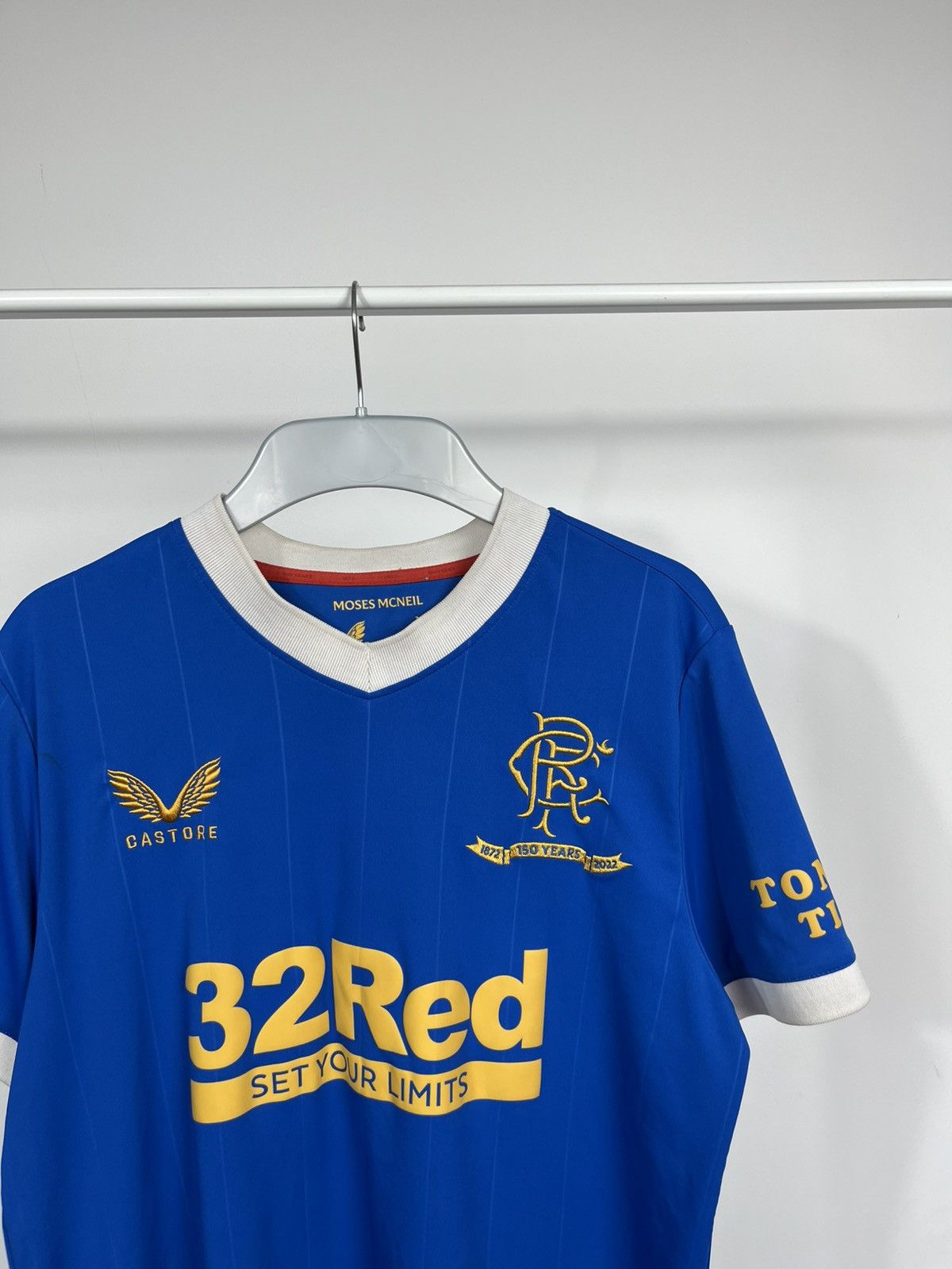 Castore Rangers FC 150 Years Castore Home Shirt 2022 Size S Size US S / EU 44-46 / 1 - 2 Thumbnail