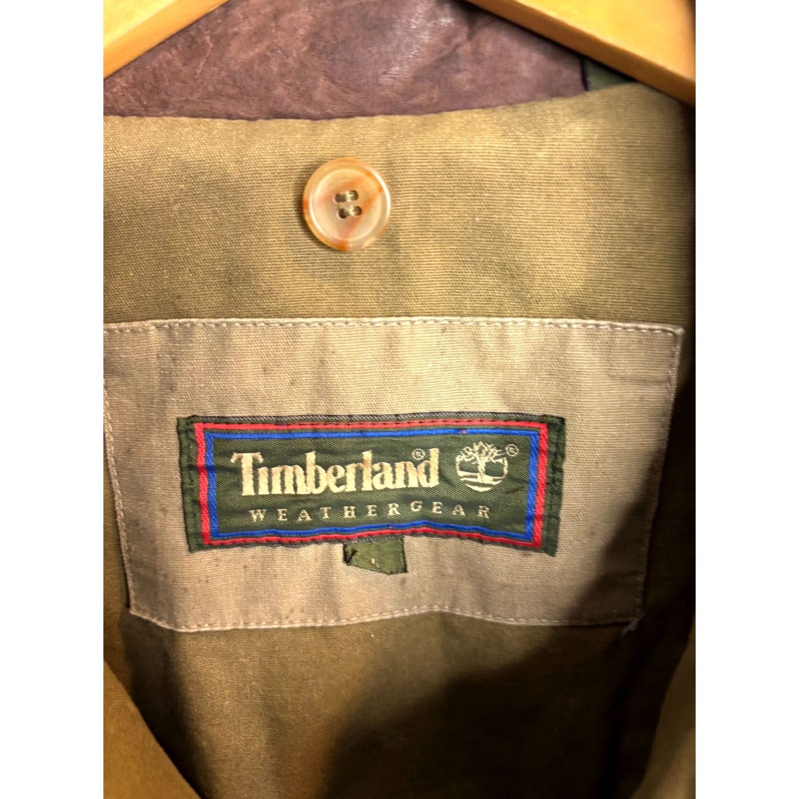 Timberland VINTAGE Timberland Weather Gear Jacket Mens Utility 90s Green L Regular Full Zip Weathergear Chore Coat Size US L / EU 52-54 / 3 - 3 Thumbnail
