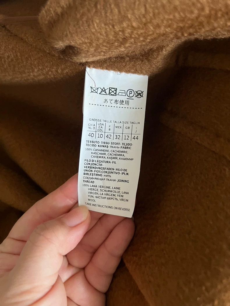 Max Mara Max Mara Caramel Labbor Cashmere Handstitched Large Size 3XL / US 20-22 - 2 Thumbnail