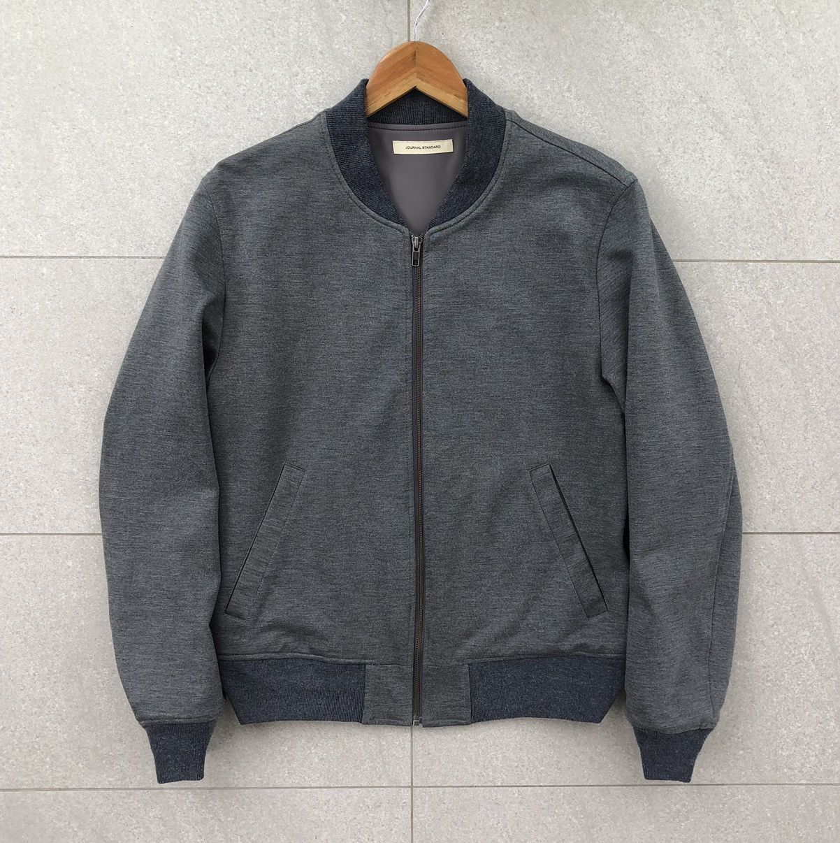 Journal Standard Journal Standard Blouson Stretchable Grey Bomber Jacket Size US L / EU 52-54 / 3 - 2 Thumbnail