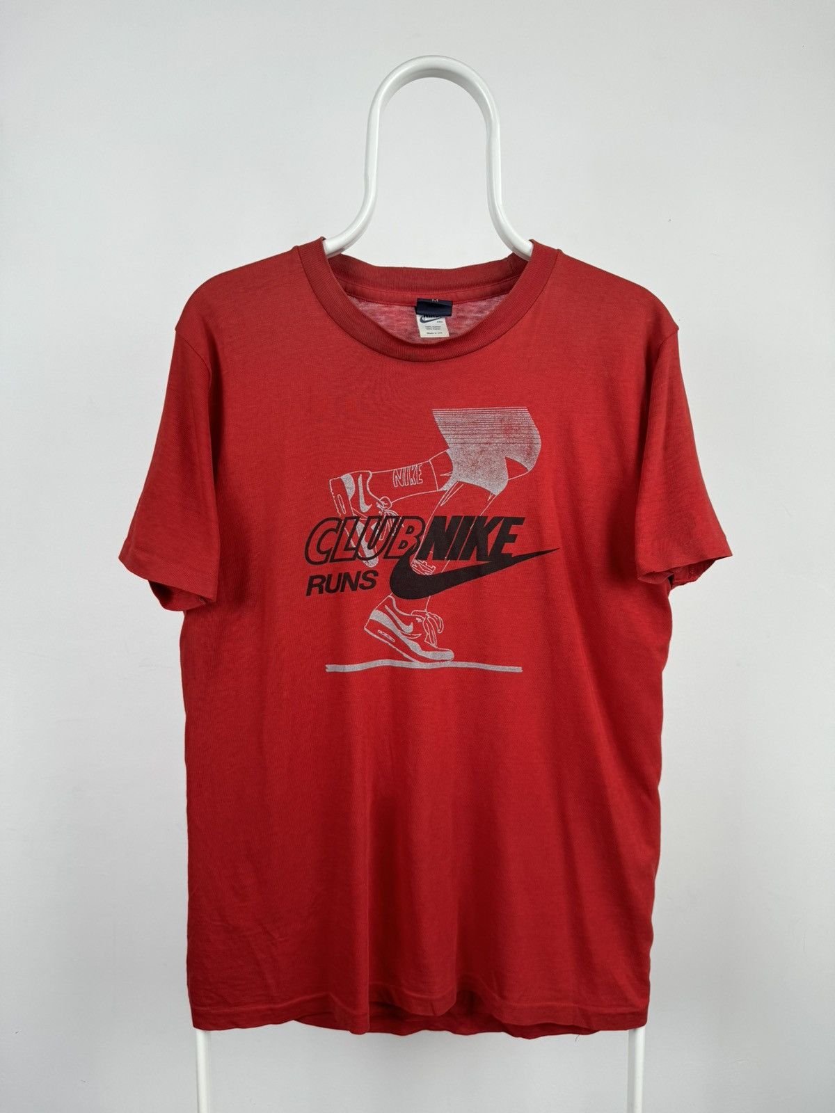 Vintage Vintage Nike Made In UK Running Tee Size US M / EU 48-50 / 2 - 1 Thumbnail