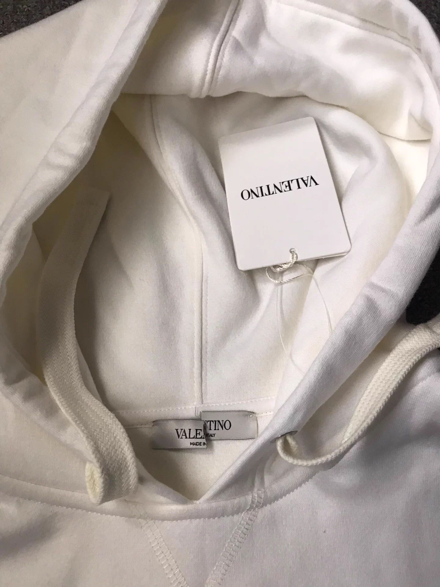 Valentino Valentino Color Letter Cream Hoodie Unisex L Size US L / EU 52-54 / 3 - 4 Thumbnail