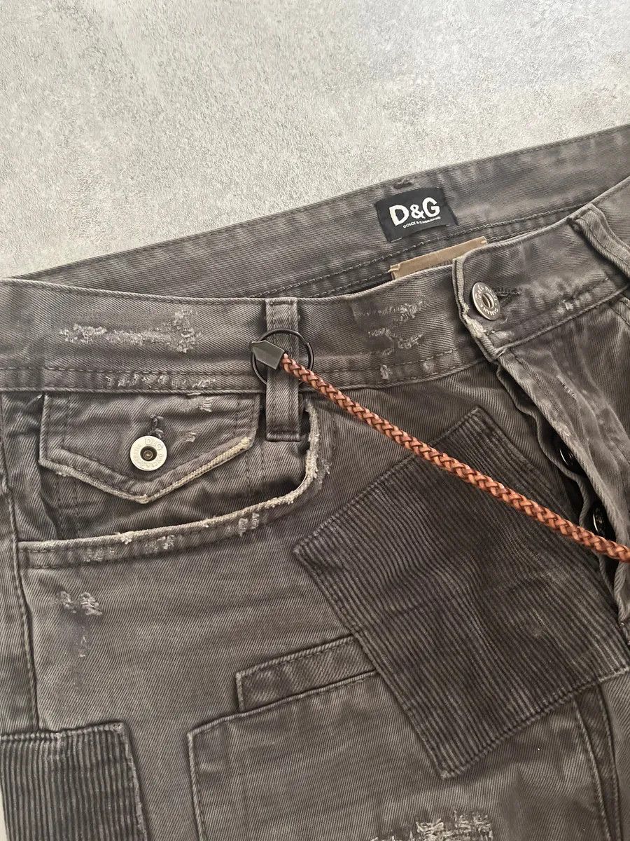 Dolce & Gabbana AW2011 Dolce & Gabbana Grey Patchwork Pants Size US 30 / EU 46 - 4 Thumbnail