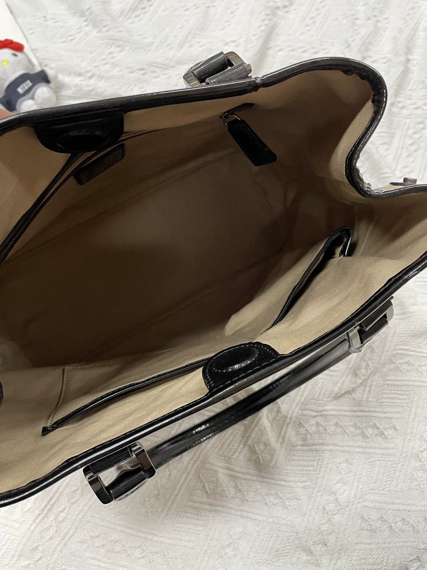 Burberry Burberry Check Tote Bag Size ONE SIZE - 4 Thumbnail