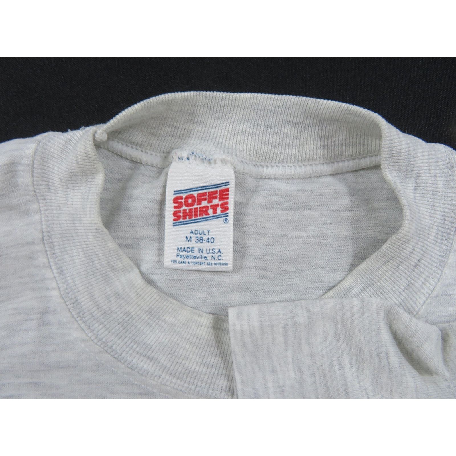 Soffe Desert Storm T-Shirt, Freedom Flag, Gray Sz M 1990s Size US M / EU 48-50 / 2 - 2 Thumbnail
