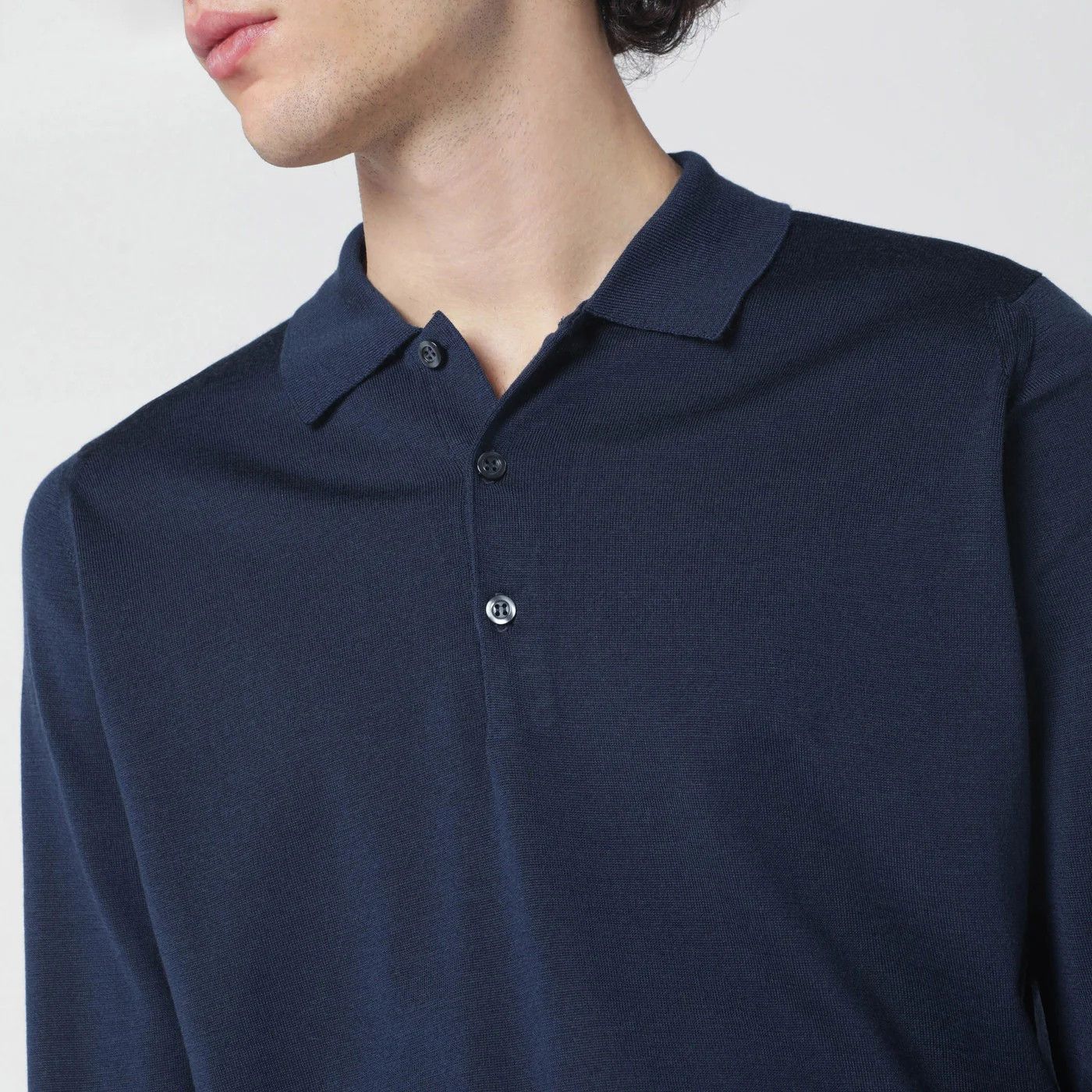 John Smedley o1d2blof0526 Cotton Polo Shirt in Blue Size US XXL / EU 58 / 5 - 4 Thumbnail