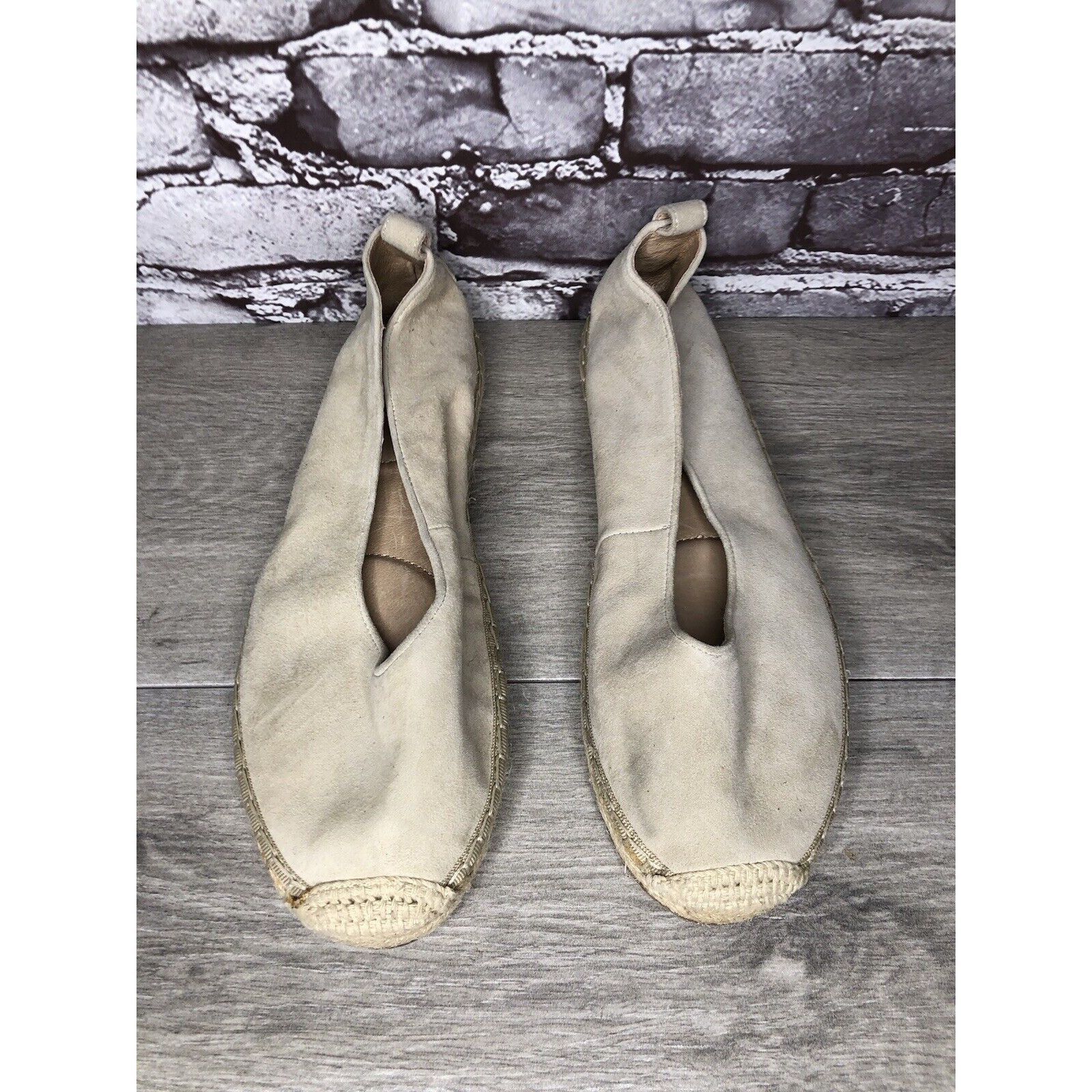 Other J. Jill Ivory Suede Leather Slip On Flats Espadrilles Women’ Size US 9.5 / IT 39.5 - 13 Thumbnail