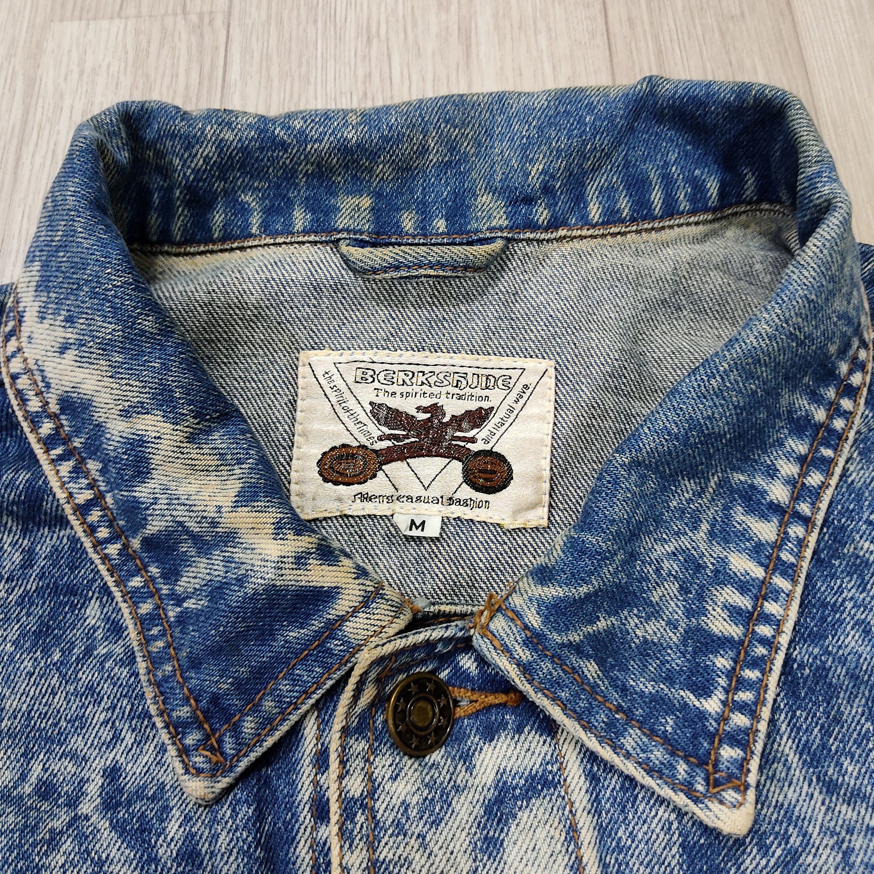 Japanese Brand × Killer Acid × Vintage Vintage 80s Berkshine Acid Wash Denim Jacket Size US M / EU 48-50 / 2 - 7 Thumbnail