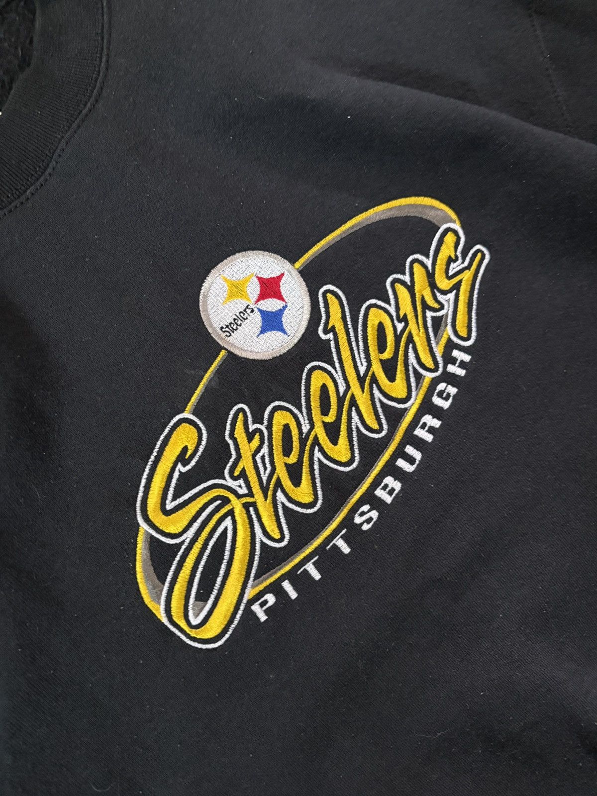 Pro Player Steelers Pittsburgh vintage black boxy crewneck Size US XL / EU 56 / 4 - 5 Thumbnail