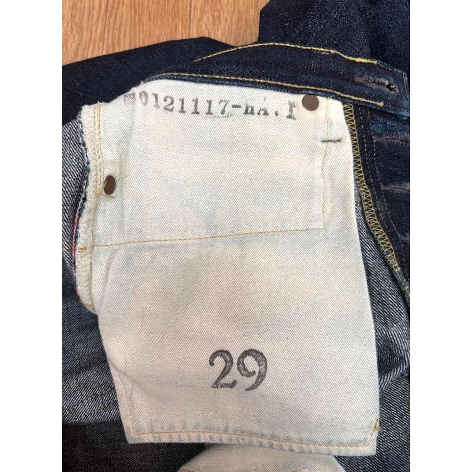 Kapital KAPITAL men's straight-leg denim pants size 29 indigo Solid USED Size US 29 - 5 Thumbnail