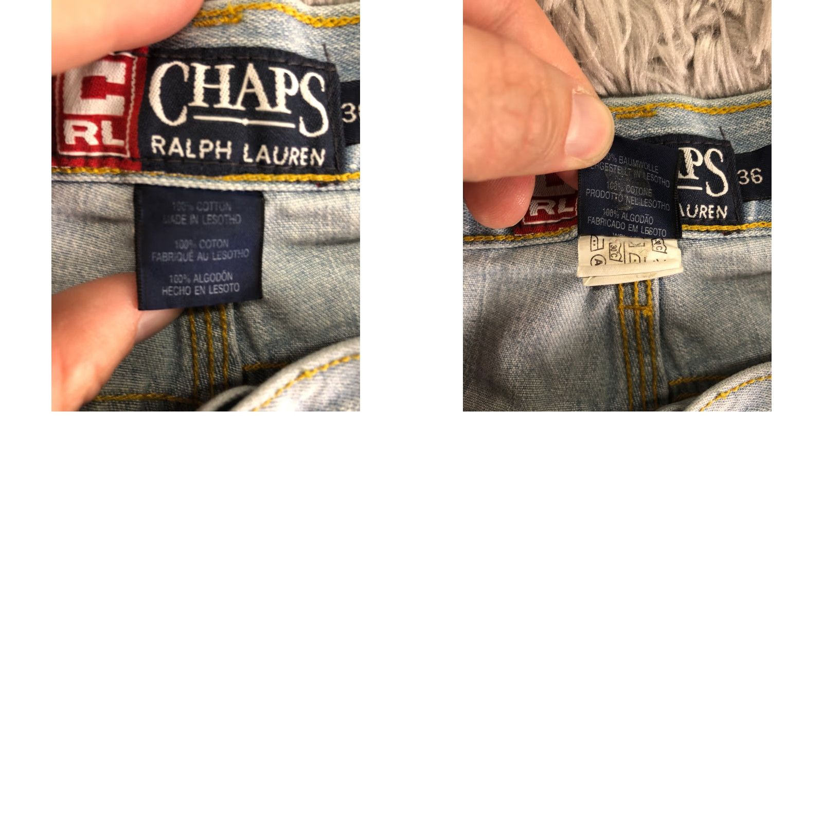 Chaps Chaps Mens 36 Mid Rise Bermuda Denim Shorts Jeans Carpenter Blue Wash 5-Pocket Regular Fit Casual Mens Size US 36 / EU 52 - 8 Thumbnail