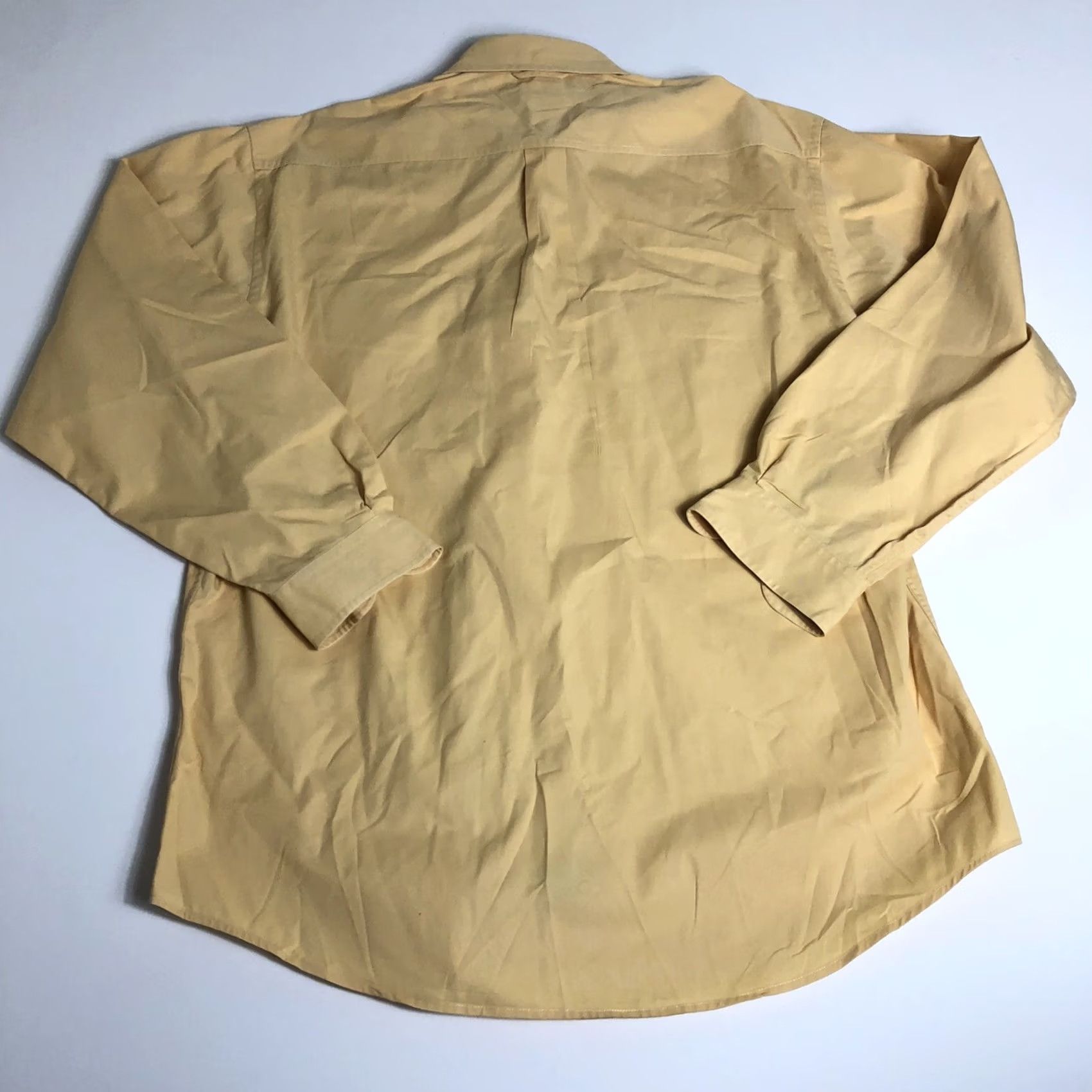 Tommy Hilfiger Tommy Hilfiger Mens Yellow Long sleeve Button Down Dress Shirt Large M82 Size 42R - 3 Thumbnail