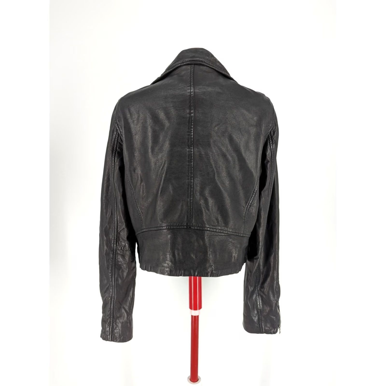 J.Crew J.CREW Motorcycle Jacket Leather Black Punk FW 2018 Runway M Women Mens? Size M / US 6-8 / IT 42-44 - 6 Thumbnail