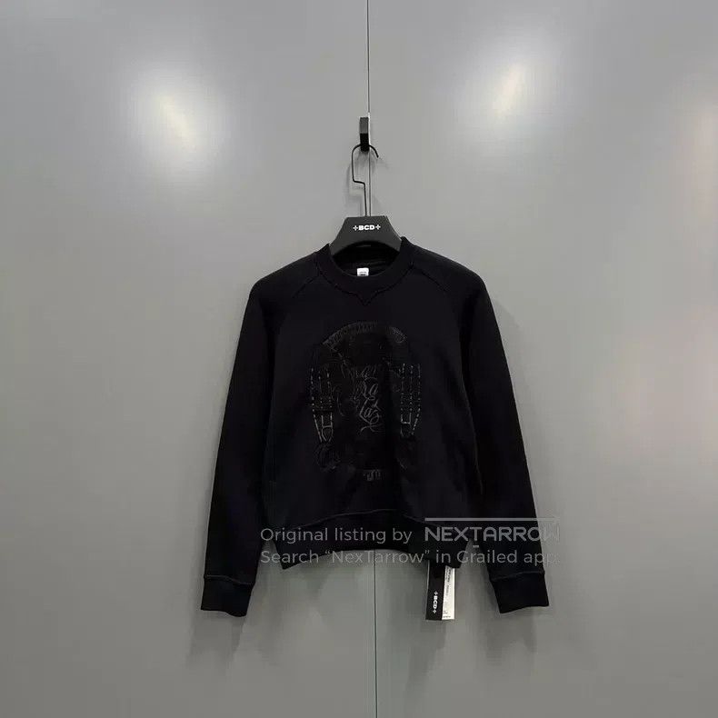Hermes Hermes Black Embroidered Pattern Sweatshirt Size XXS / US 00 / IT 34 - 1 Thumbnail