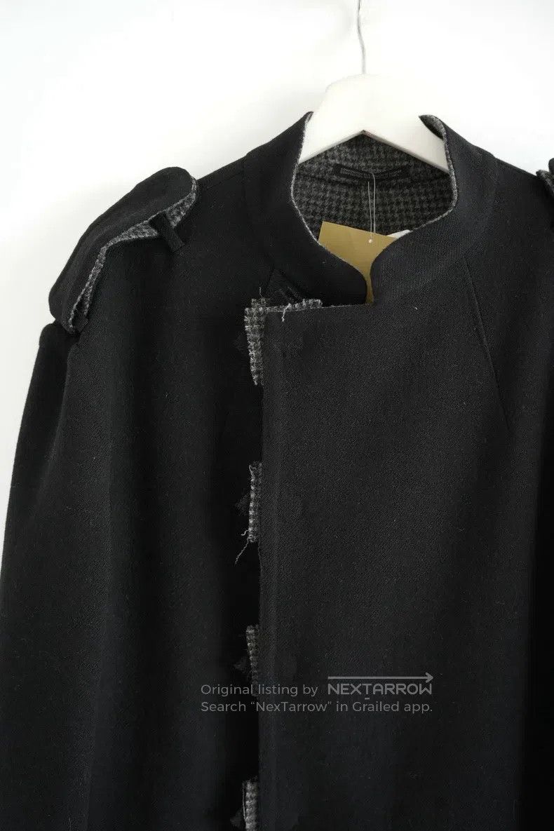 Yohji Yamamoto YOHJI YAMAMOTO Checked Tweed Wool Coat with Buckle Size US L / EU 52-54 / 3 - 4 Thumbnail