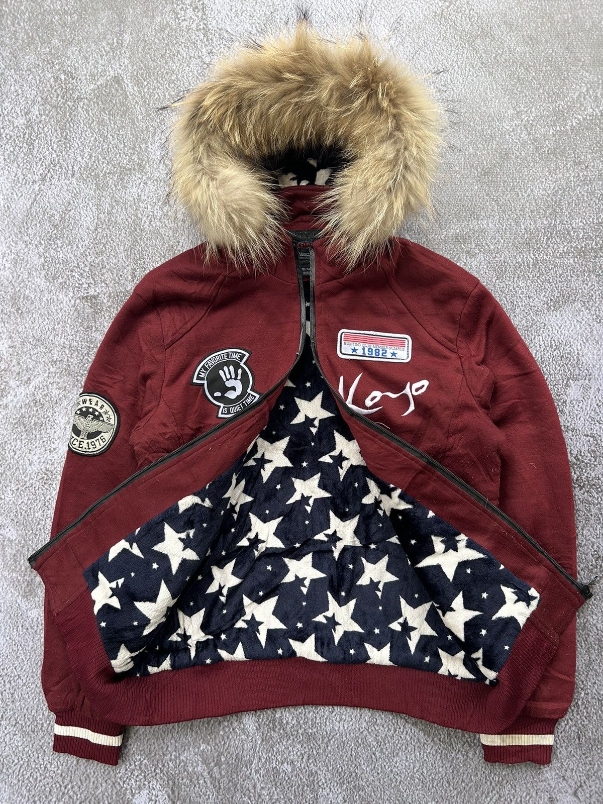 If Six Was Nine Ascend Fox Fur Hoodie Patched Style Ifsixwasnine lgb Size US L / EU 52-54 / 3 - 3 Thumbnail
