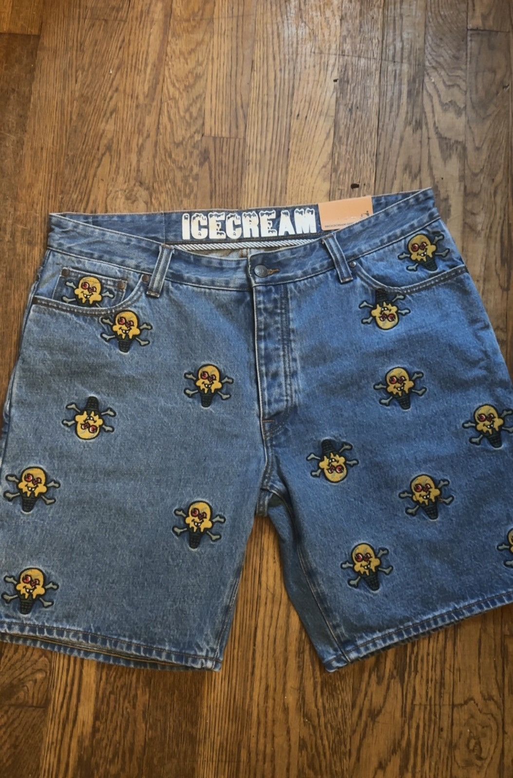 Icecream Dead stock ice cream bbc denim shorts Size US 38 / EU 54 - 1 Thumbnail