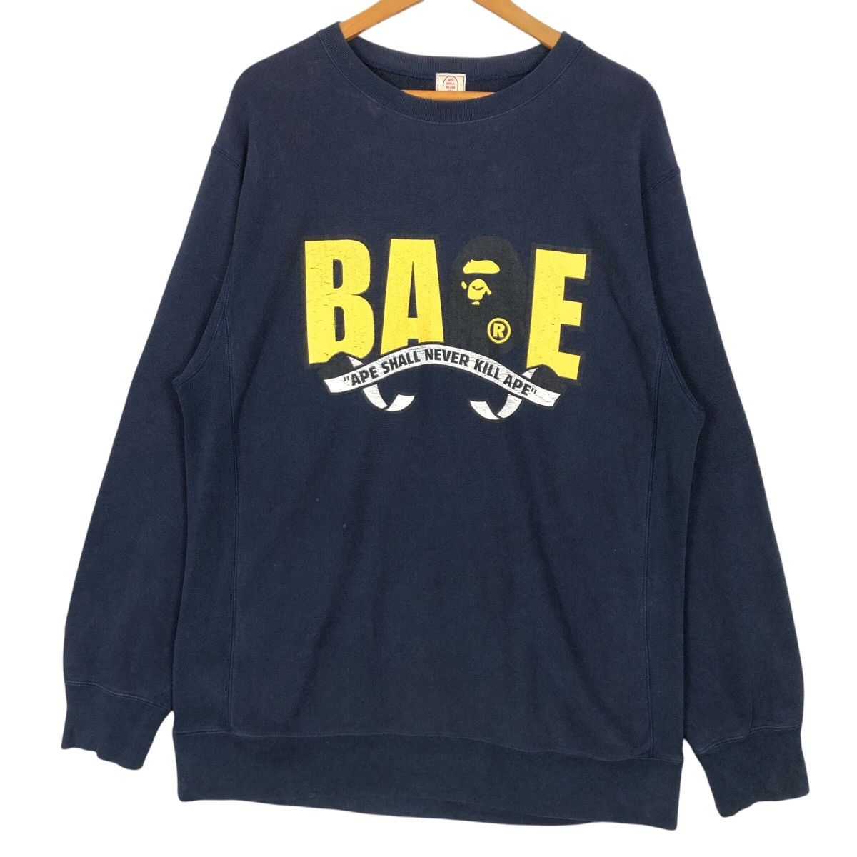 Bape Vintage A Bathing Ape Bape Crewneck Sweatshirt Size US L / EU 52-54 / 3 - 1 Thumbnail