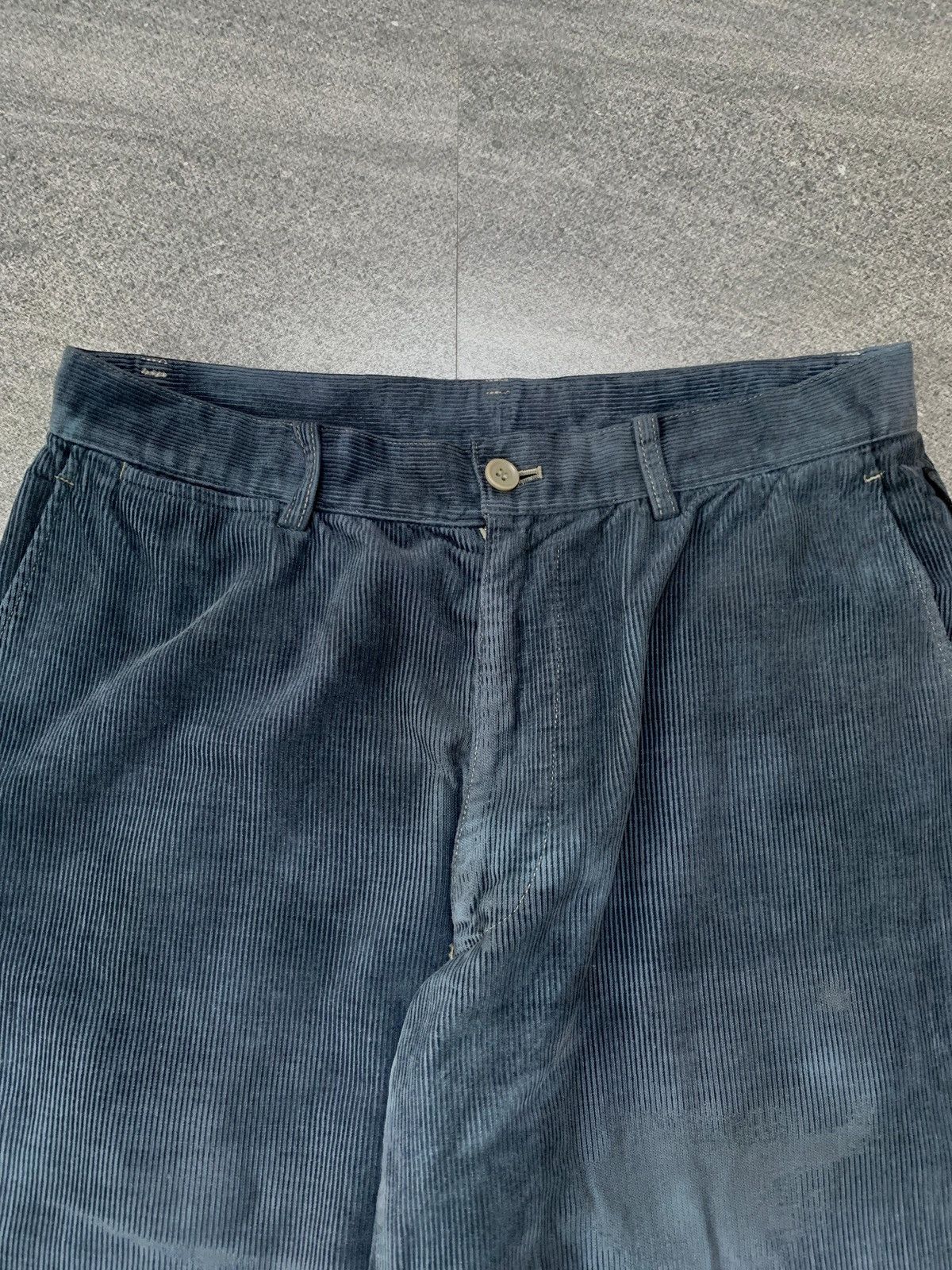 Yohji Yamamoto Dyed Corduroy Loose Trousers Size US 29 - 3 Thumbnail