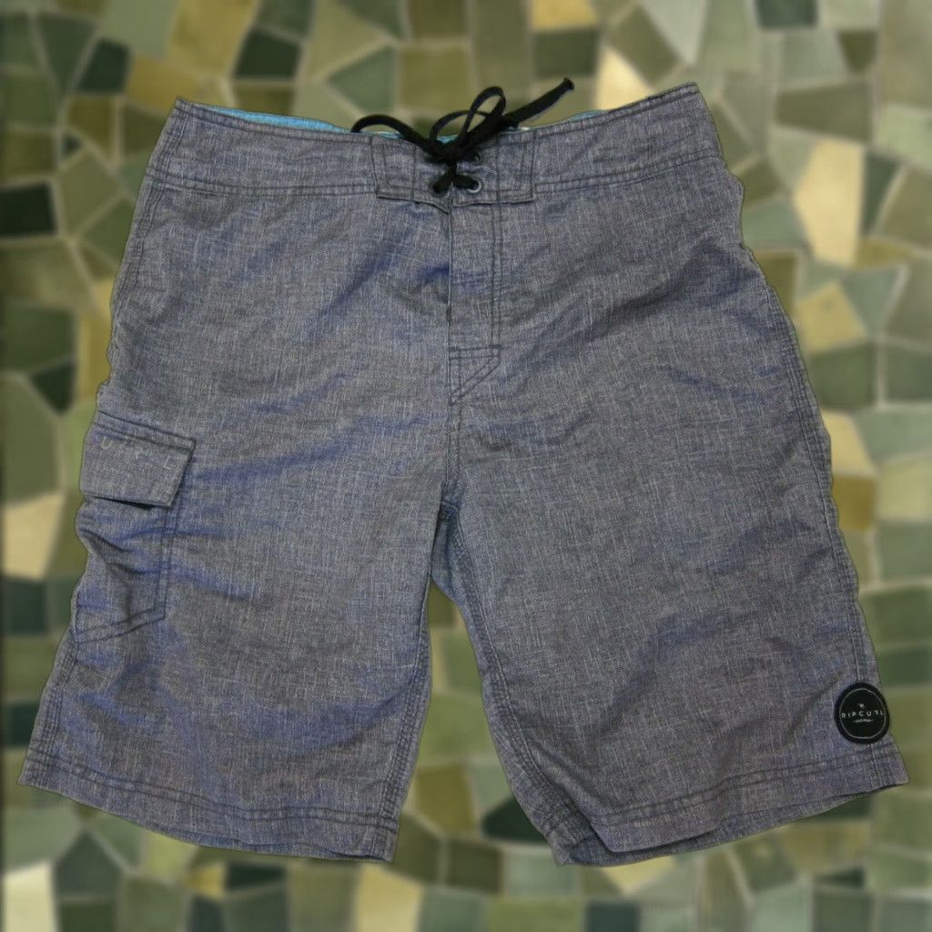 Rip Curl Rip Curl Grey Lightweight Quick Dry Swim Surf Beach Cargo Board Shorts Men 30 Size US 30 / EU 46 - 1 Thumbnail