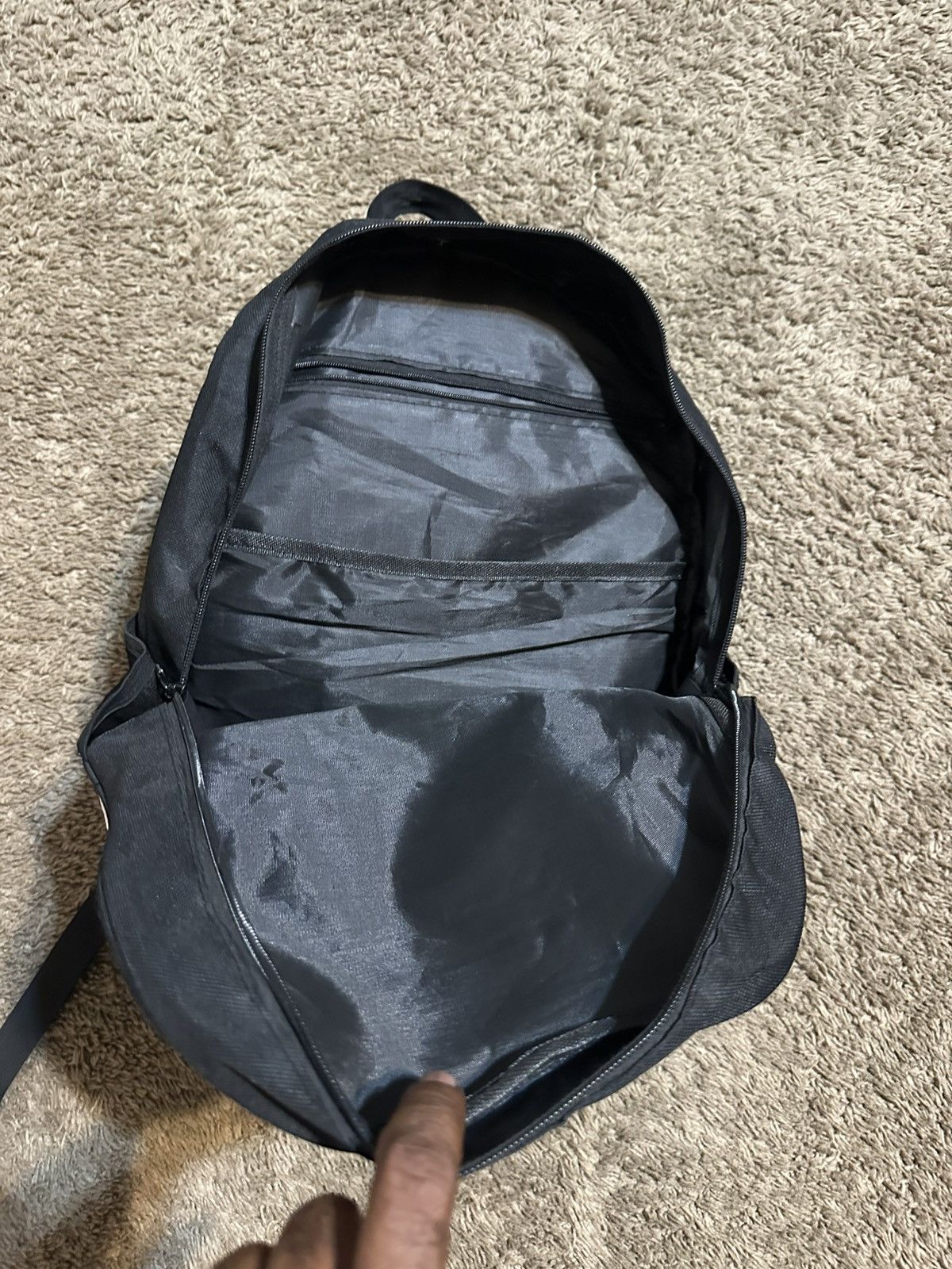 Nike Vintage Godzilla “triple black fire” backpack 00s Size ONE SIZE - 2 Thumbnail