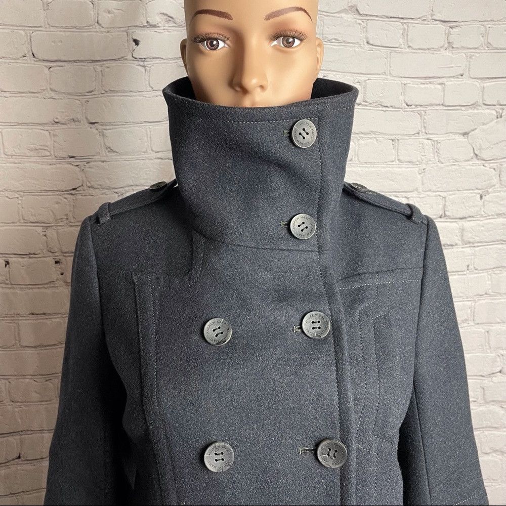 Andrew Marc Andrew Marc Wool Coat Jacket Grey Color Knit Cuffs Size 6 Size M / US 6-8 / IT 42-44 - 4 Thumbnail