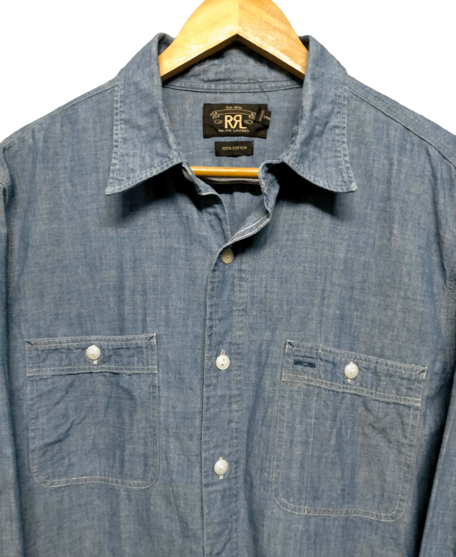 Polo Ralph Lauren RRL Ralph Lauren Chambry Button ups shirts Size US L / EU 52-54 / 3 - 4 Thumbnail