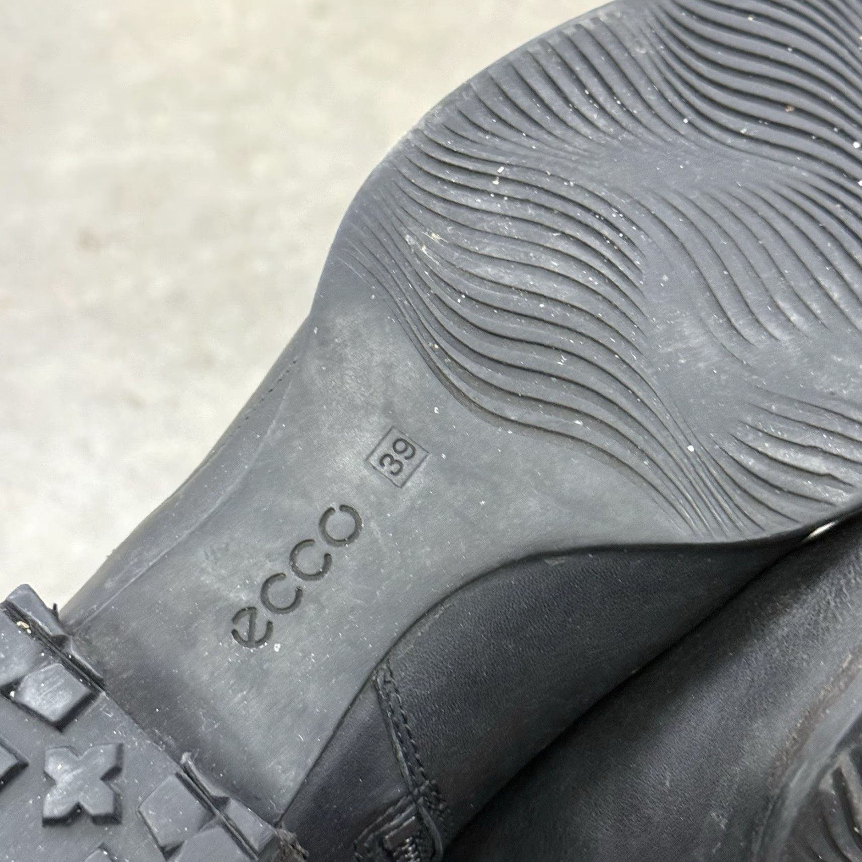 Ecco ECCO Hobart Tall Riding Boot Womens 39/8 Black Leather Moto Buckle Straps Zipper Buckle Western Casual Workwear Comfortable Boots Size US 8 / IT 38 - 8 Thumbnail