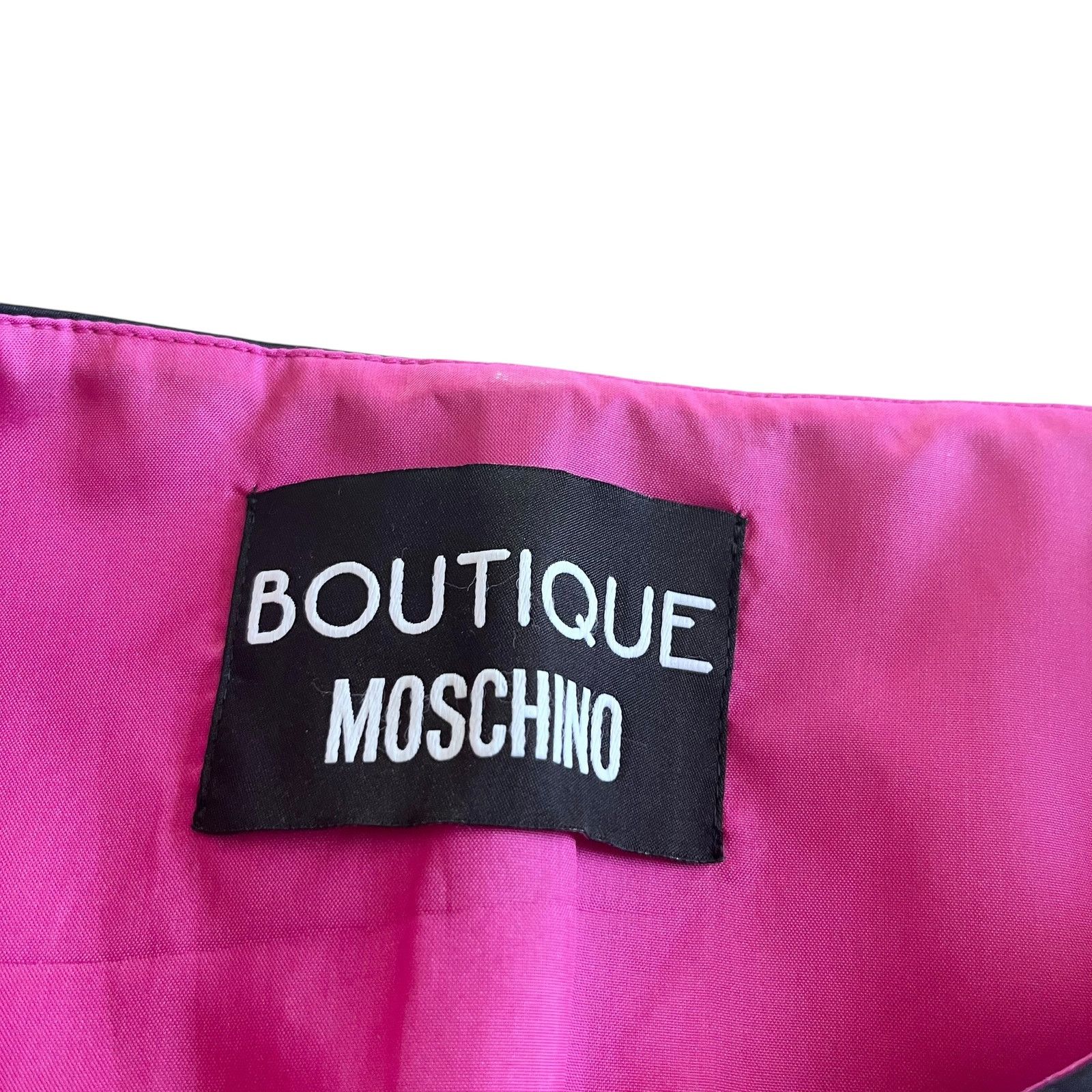 Moschino Moschino Boutique Black Fuchsia Pink Bow Sleeveless Blouse Size M / US 6-8 / IT 42-44 - 2 Thumbnail
