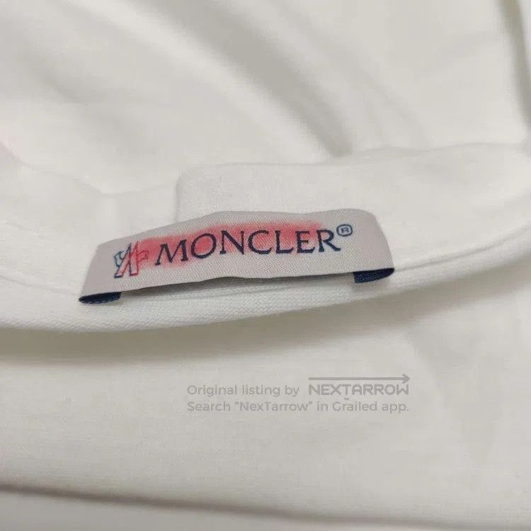 Moncler Moncler M Cotton Solid Crew Neck T. Size US M / EU 48-50 / 2 - 2 Thumbnail