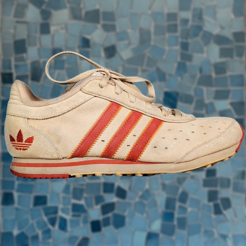Adidas Adidas Retro Suede Trainers Sneakers Beige Orange Stripes Women's Size US 6.5 Size US 7 / IT 37 - 1 Thumbnail