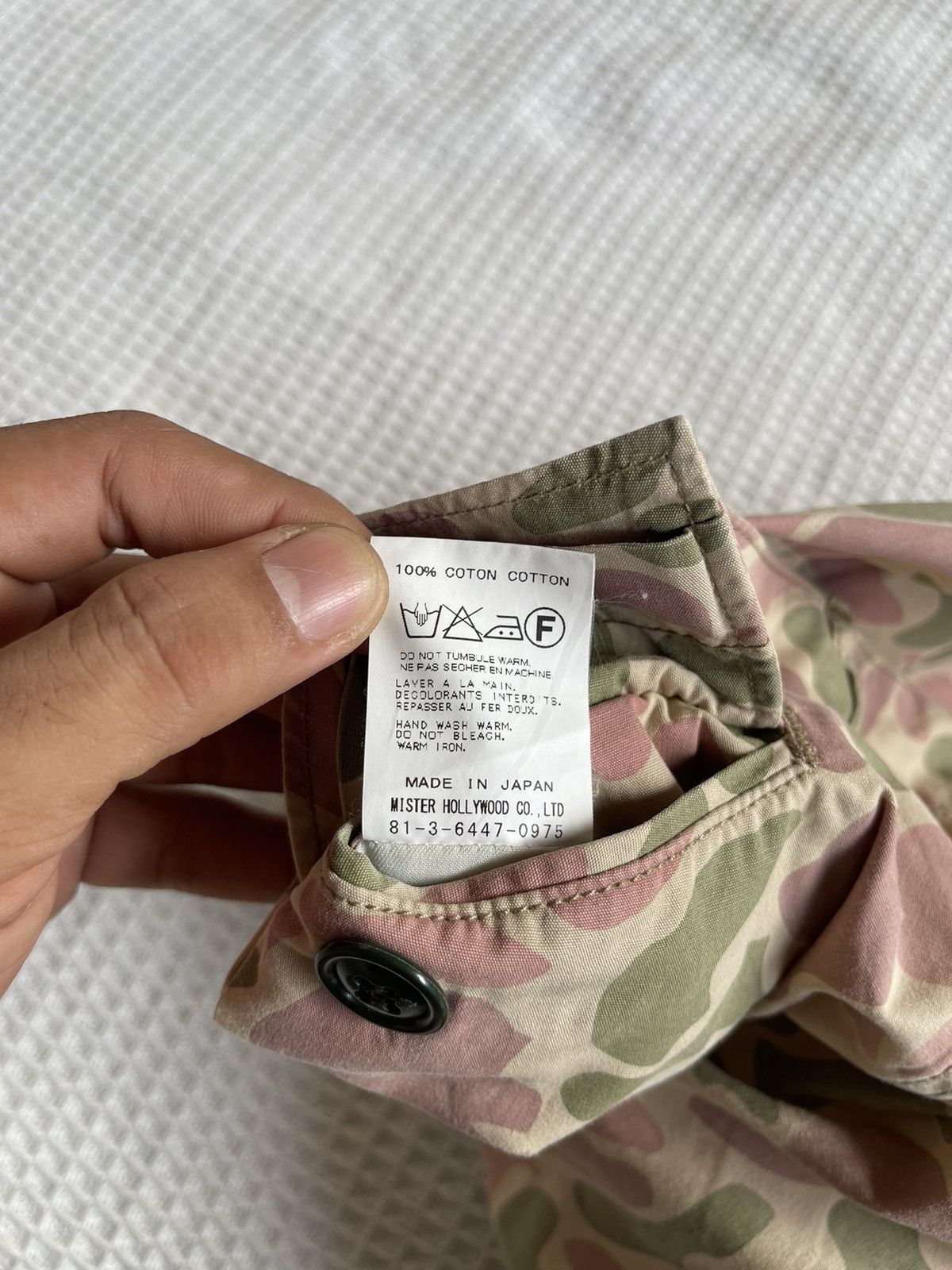 Hollywood Trading Company Vintage🔥MISTER N.HoolyWood🔥MAN’S COTTON CAMOUFLAGE MILITARY Size US 32 / EU 48 - 18 Thumbnail