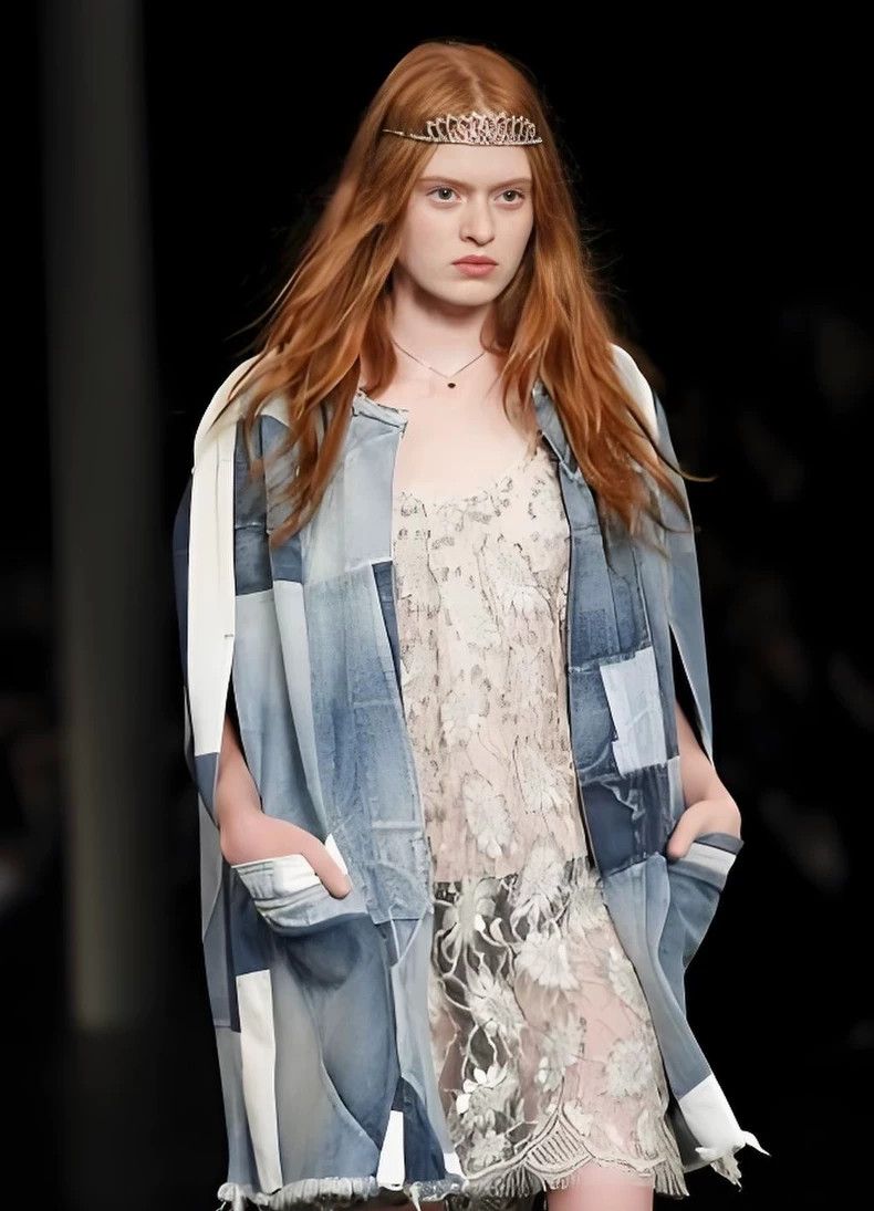 Yves Saint Laurent Saint LaruentSpring/Summer 16 Washed Denim Raw Fringed Frin Size US S / EU 44-46 / 1 - 7 Thumbnail