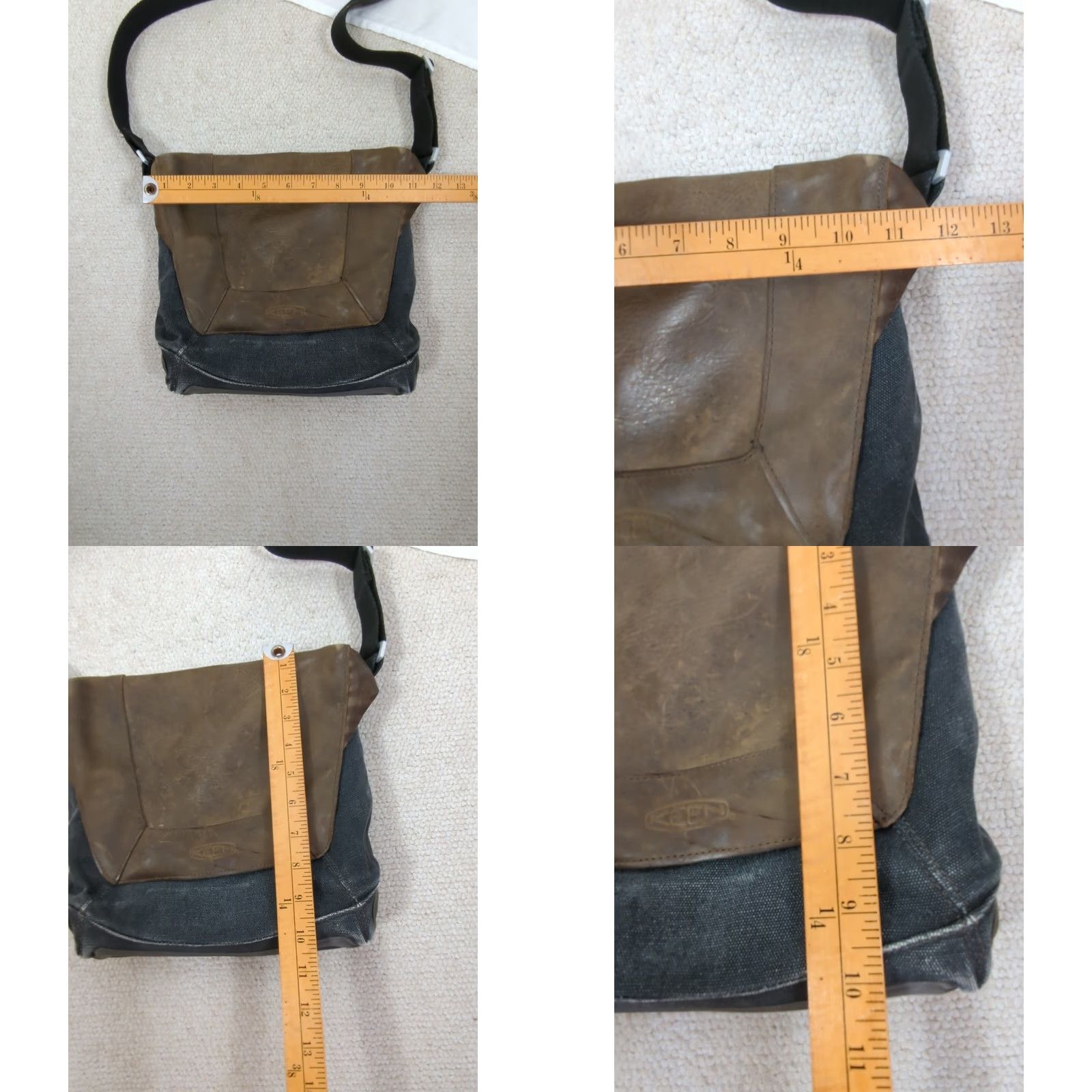 KEEN KEEN Hybrid Think Transport Bag Crossbody Canvas/Leather Brown Dark Brown Medium Mens Womens Unisex Adults Casual Travel Grunge Nature Outdoor 90s? Size ONE SIZE - 10 Thumbnail