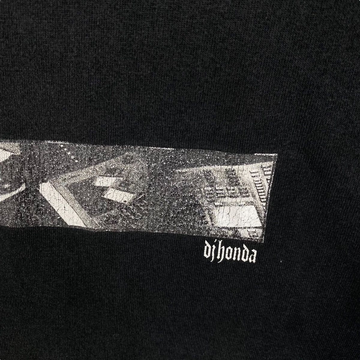Rap Tees × Vintage Vintage DJ HONDA Japan Dj Record Producer Faded Tee Size US L / EU 52-54 / 3 - 3 Thumbnail