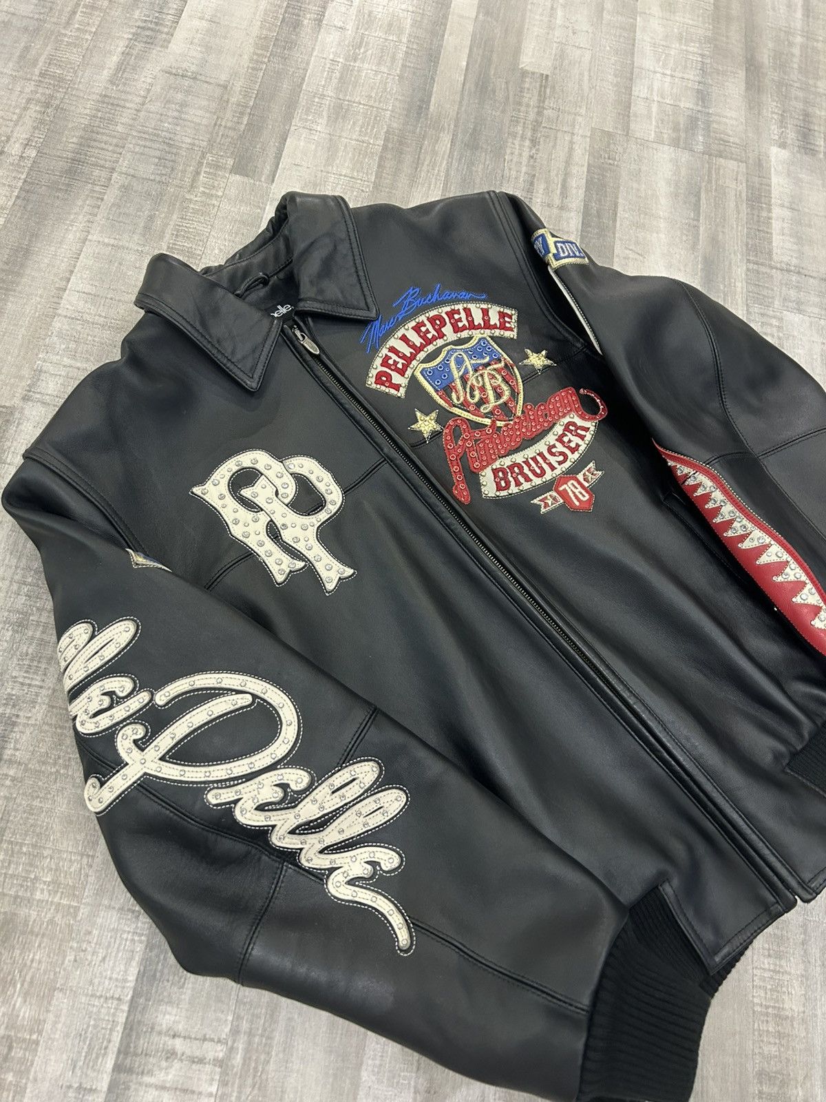 Pelle Pelle Pelle Pelle American Bruiser Leather Jacket Size US XL / EU 56 / 4 - 2 Thumbnail