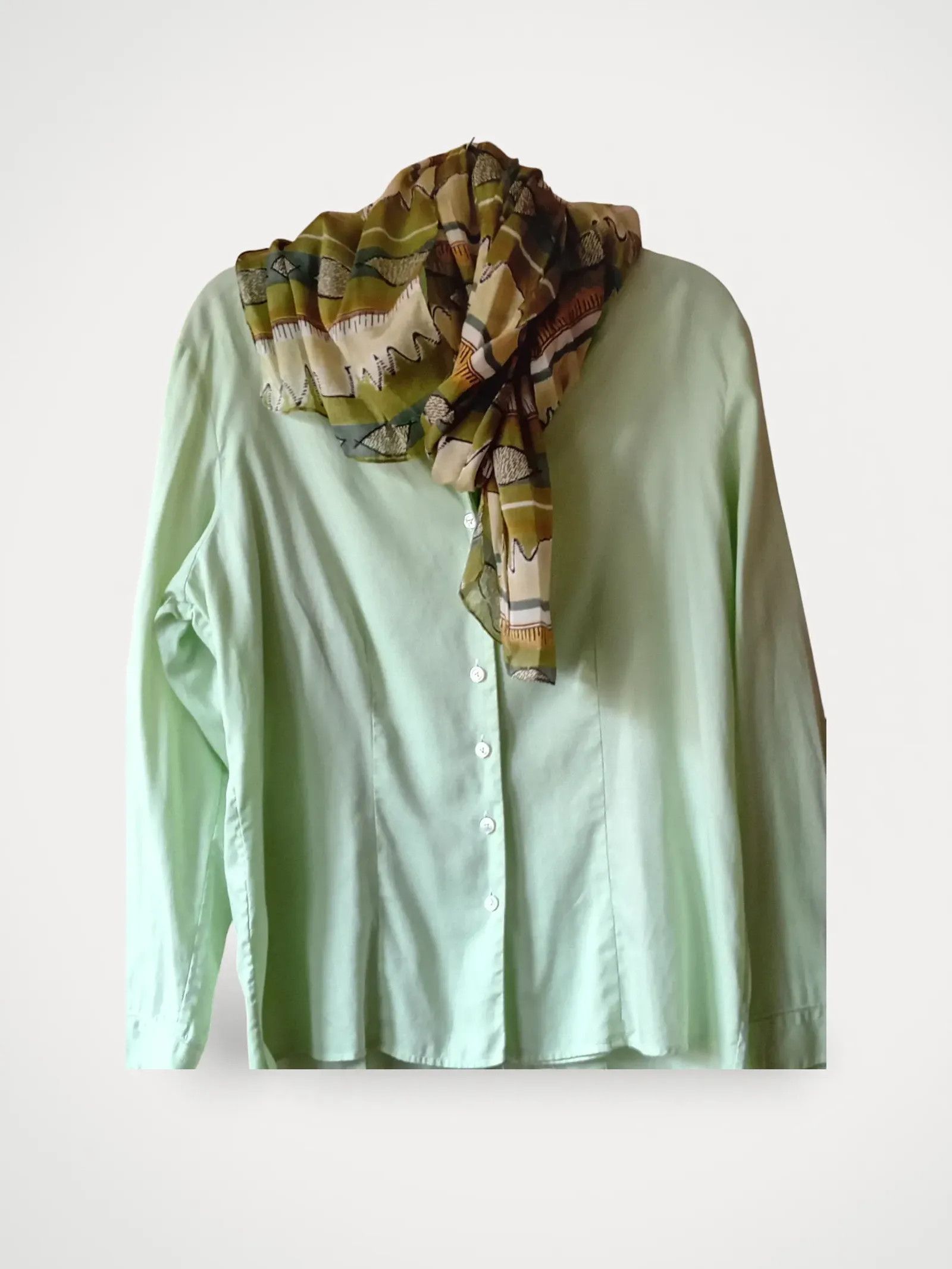 Van Van Laack Dam skjorta med stå upp krage. Shirt Size M / US 6-8 / IT 42-44 - 1 Thumbnail