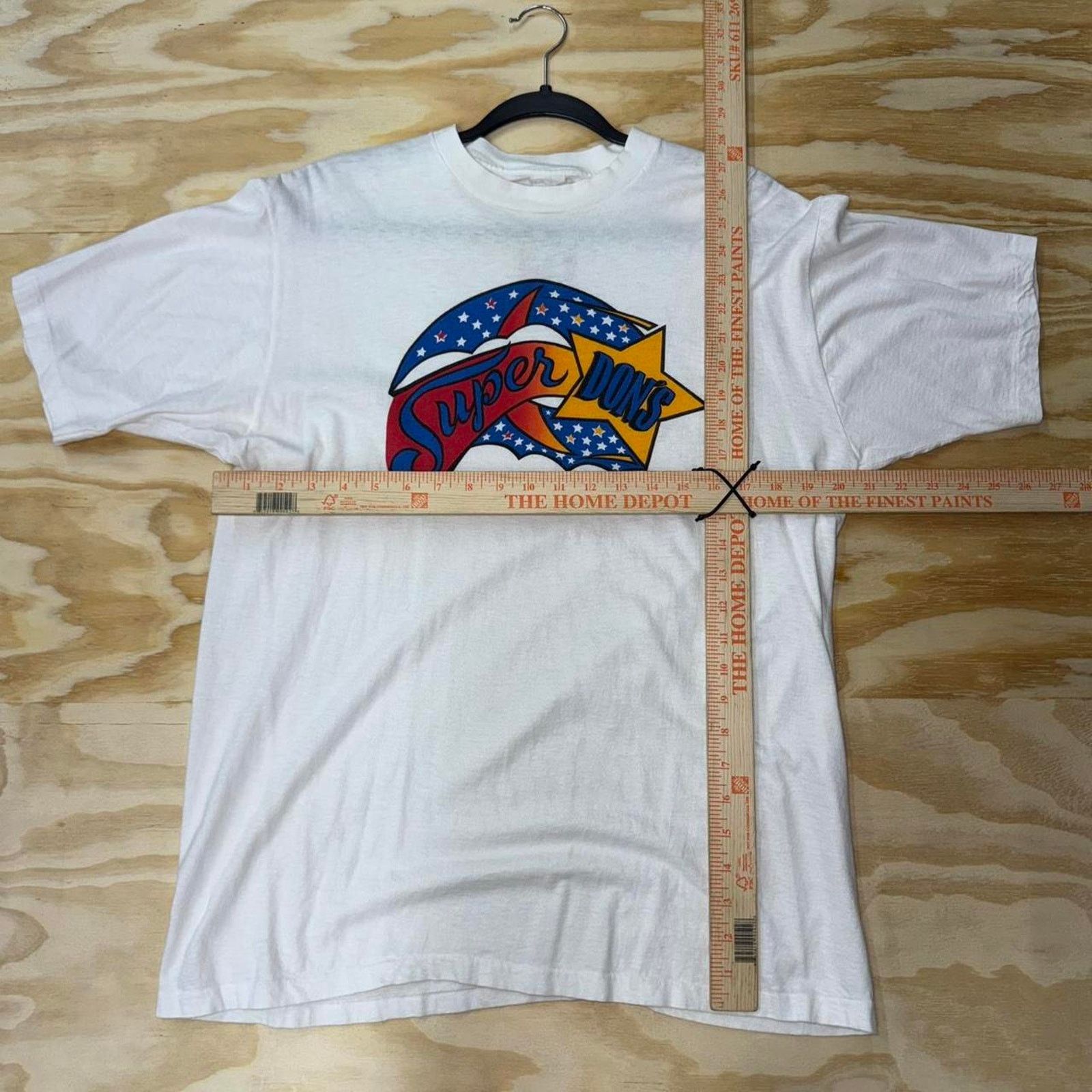 Vintage Vintage y2k 1980s super dons retro style white t-shirt Size US L / EU 52-54 / 3 - 3 Thumbnail