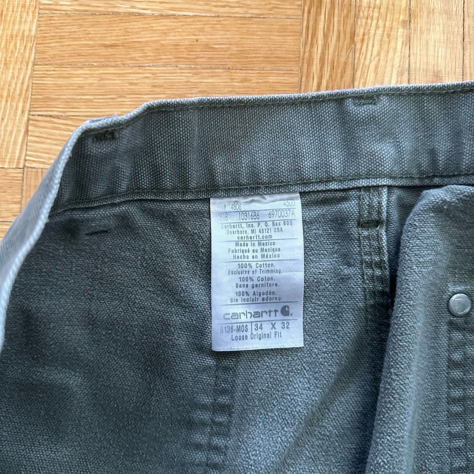 Carhartt Carhartt Double Knee Carpenter pants Green Size 34 x 32 Size US 34 / EU 50 - 8 Thumbnail
