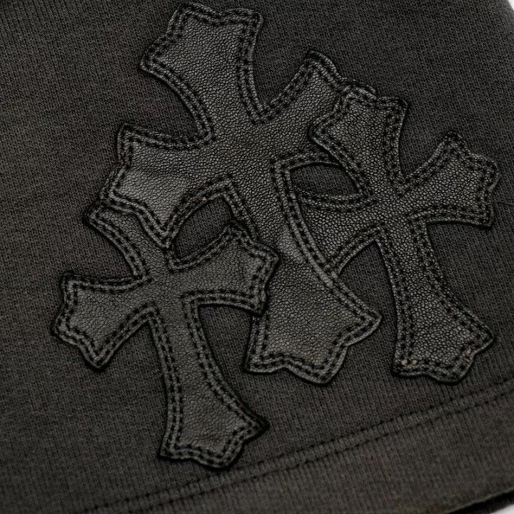 トップス Chrom hearts cross patch sweat chrome hearts cross patch sweat shorts Chrome Hearts Leather Cross