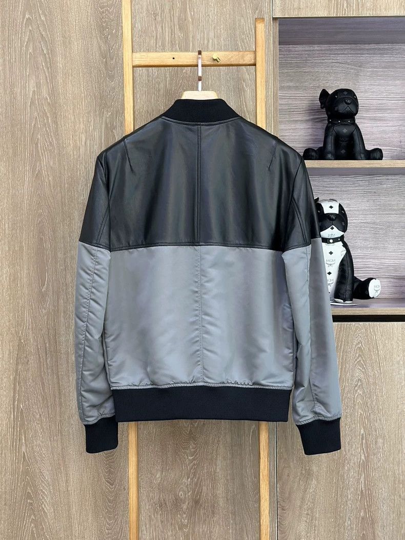 Versace Versace Men's patchwork jacket long-sleeved jacket leather Size US L / EU 52-54 / 3 - 2 Thumbnail