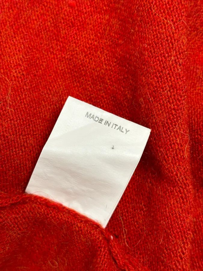 Daniele Alessandrini Daniele Alessandrini Orange Minimalist Cardigan Sweater Size US M / EU 48-50 / 2 - 10 Thumbnail